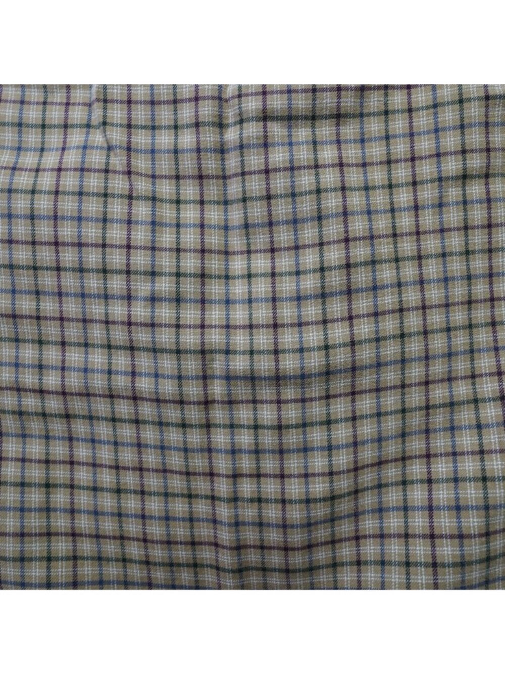 Eddie Bauer Button Up Shirt Mens Large Tan Plaid Relaxed Fit Long Sleeve Cotton - Picture 9 of 9